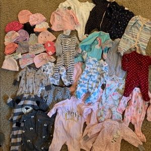 92 piece newborn girl bundle